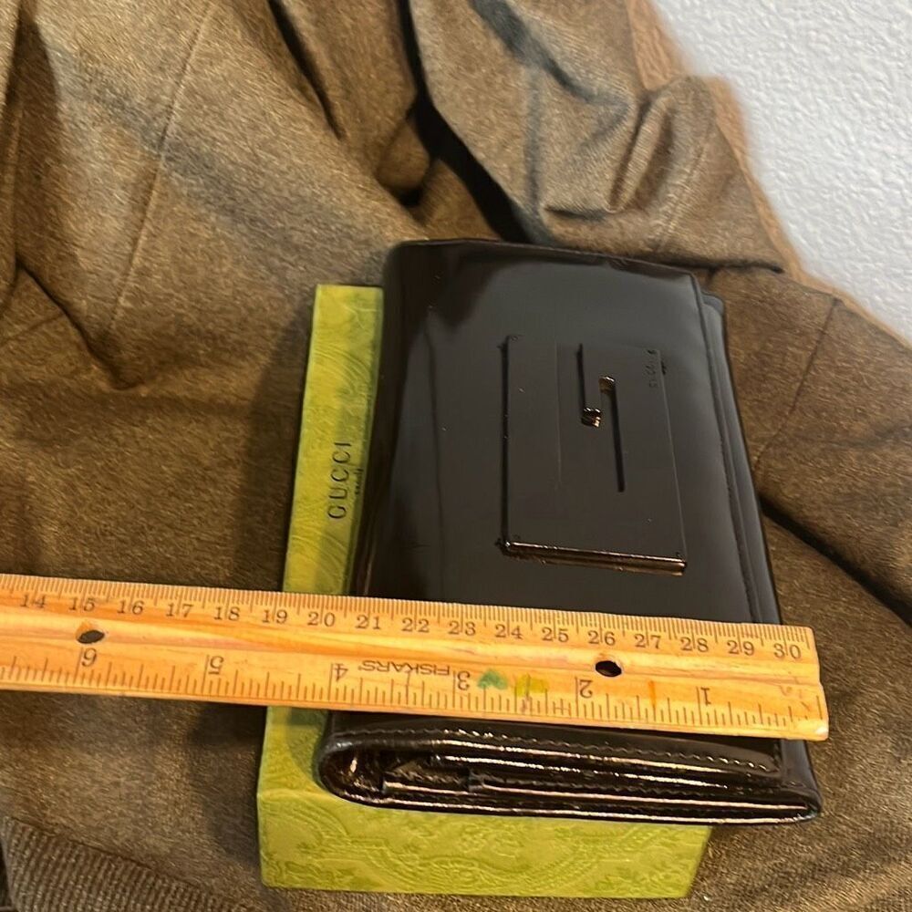 Gucci Black Leather Long Wallet - Picture 11 of 14